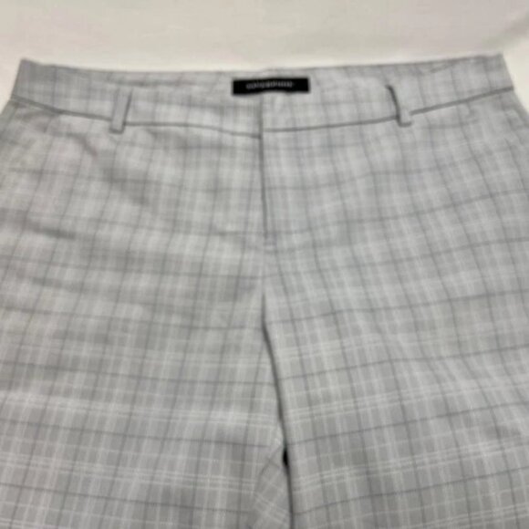 Liverpool Plaid Ankle Pants Women's 14 Grey Multi Stripe Stretch Los Angeles EUC - Picture 10 of 10